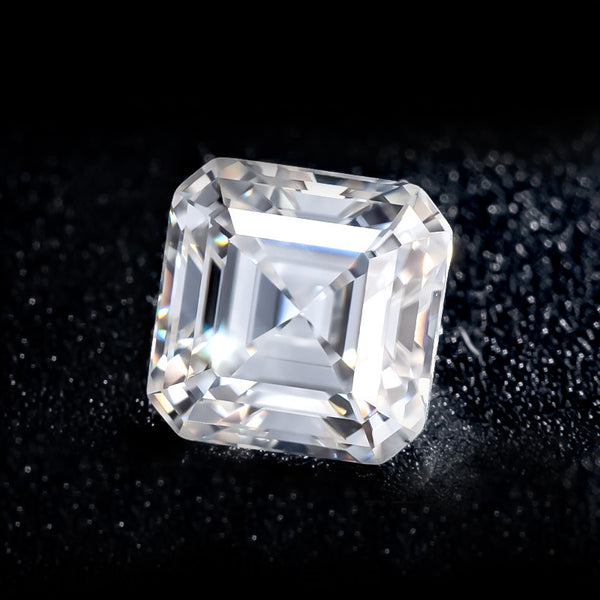 Asscher Cut Lab-Grown Moissanite, VVS, GRA Certification, 1 Piece, MGLC6006