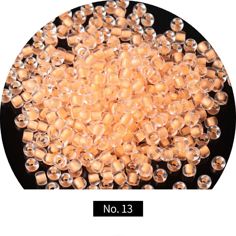 4mm Luminous Color Core Glass Seed Beads, 10g, MBSE1022