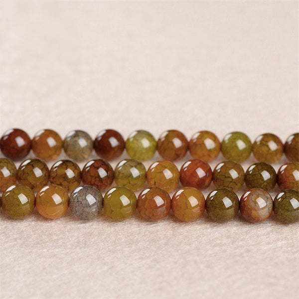 Perlas de Ágata, Agrietadas, 4-16mm, 1 Hebra, MBGE0011