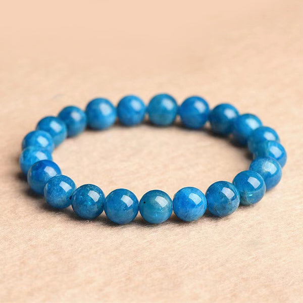 Bracelet en Apatite Bleue Naturelle, 7/8/9/10/11mm