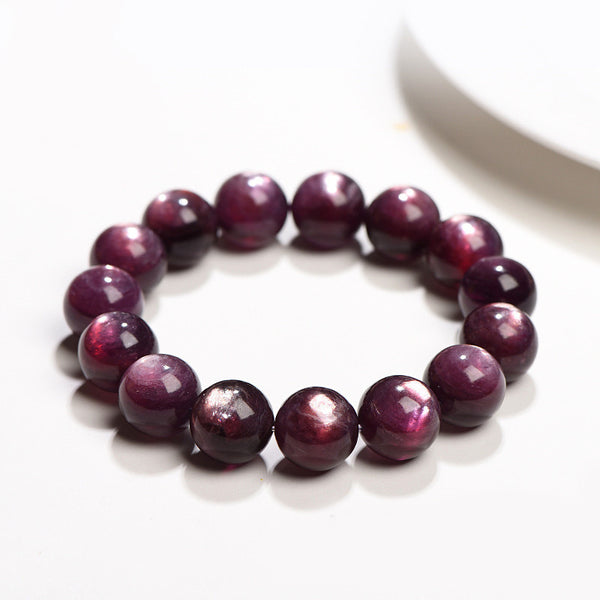 Natural Dark Purple Lepidolite Bracelet, 8/10/12/13/14/15mm