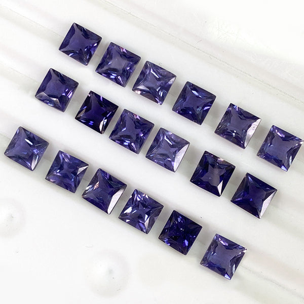 Princess Iolite Faceted Gem, Natural Color, Eye Clean, 1 Piece, MFFG1505