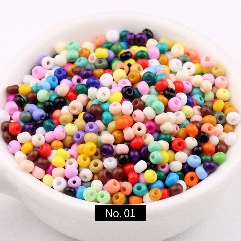 2/3/4mm Solid Color Glass Seed Beads, 10g, MBSE1001