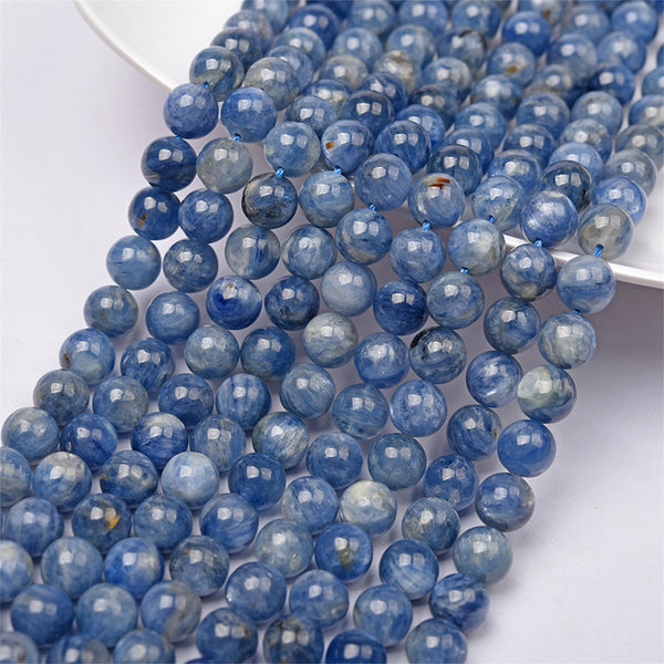 Natural Brazilian Kyanite Beads, Natural Color, 8/10mm, 1 Strand, MBGEKYA002