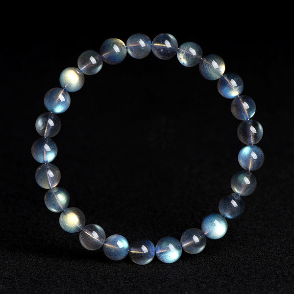 Natural Gray Moonstone Bracelet, 7/8/9mm