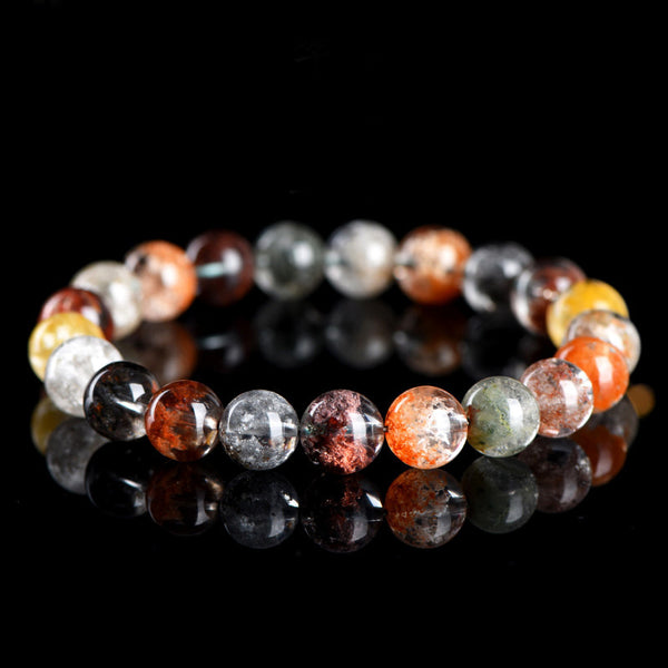 Natural Four Seasons Phantom Crystal Bracelet, 7/8/9mm