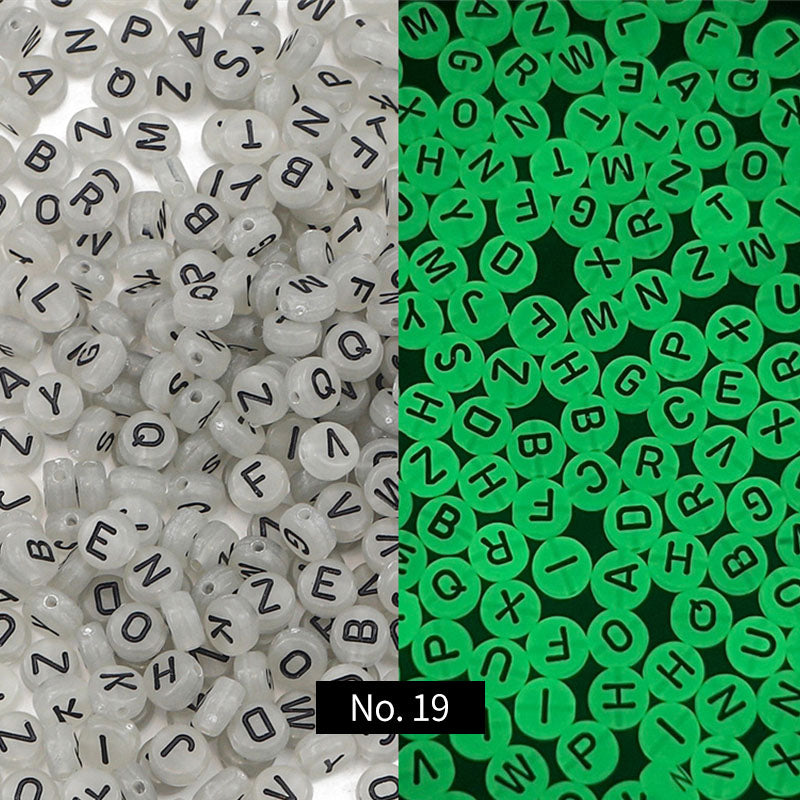 Round Letters Acrylic Beads, 4*7mm, 100PCS/500PCS, MBAC4201
