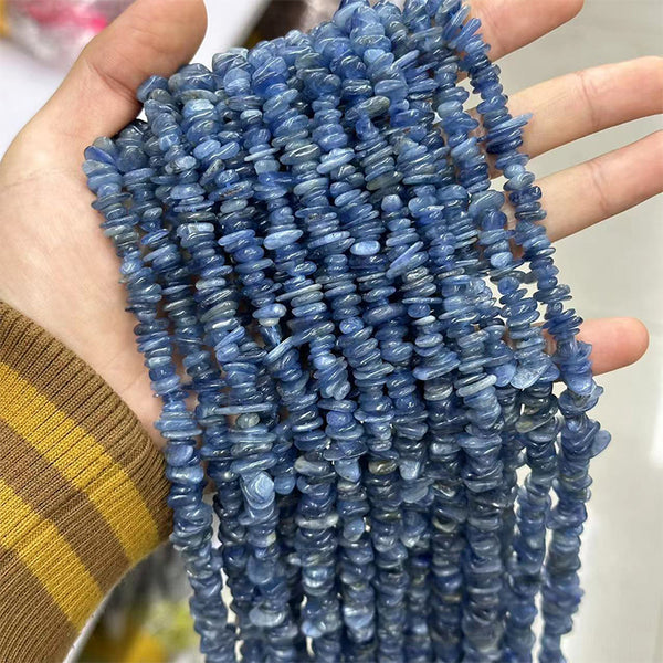 Natural Kyanite Chip Beads, Natural Color, Approximately 4*7mm, 1 Strand, MBGEKYA009