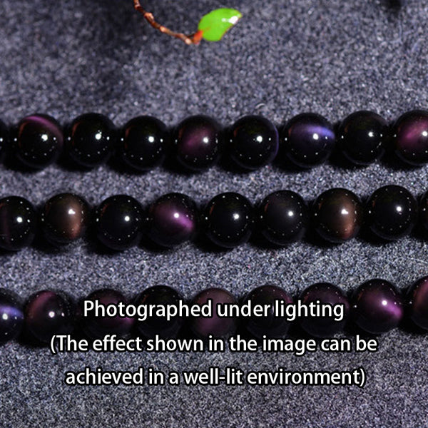 Natural Purple Obsidian Beads, Natural Color, 8-16mm, 1 Strand, MBGEOBS006