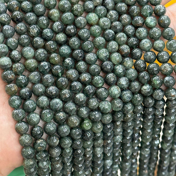 Natural Green Kyanite Beads, Natural Color, 6/8mm, 1 Strand, MBGEKYA004