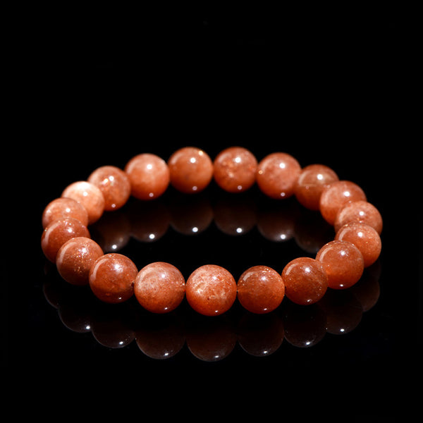 Natural Sunstone Bracelet, 7/9/10/11mm