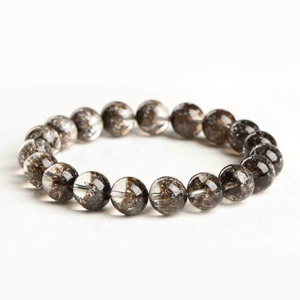 Natural Blackcurrant Phantom Quartz Bracelet, 8/9/10mm