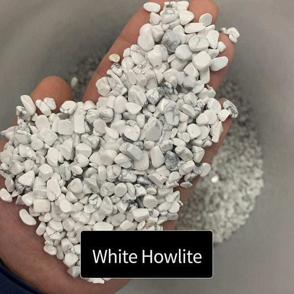 100g, Natural White Howlite Chips