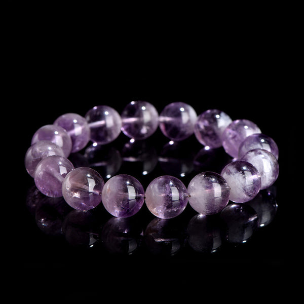 Natural Lavender Amethyst Bracelet, 9/10/11/12/13/14mm