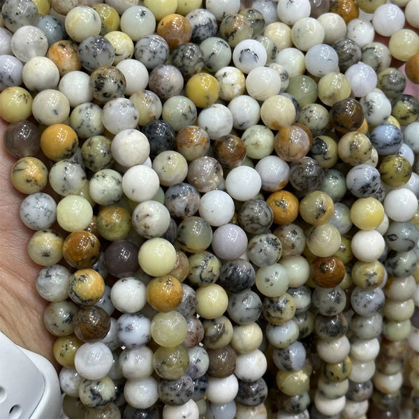 Natural Moss Potch/Opal Beads, 4/8/10mm, 1 Strand, MBGEPOT003