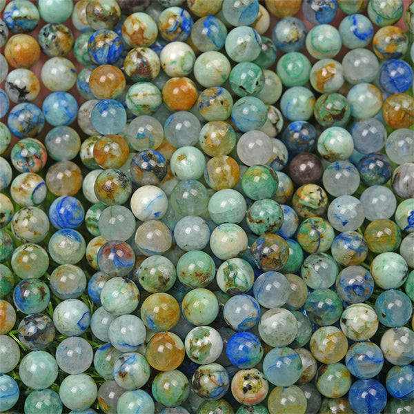 Natural Azurite Beads, Natural Color, 6/8mm, 1 Strand, MBGEAZU003