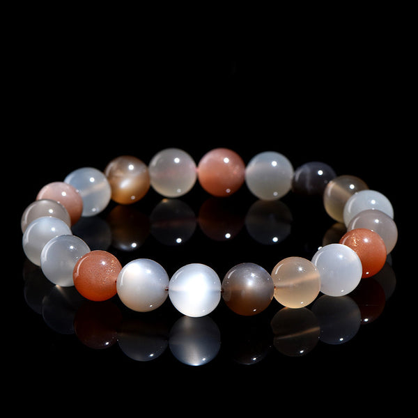 Natural Mixed Moonstone Bracelet, 6/8/10/14mm