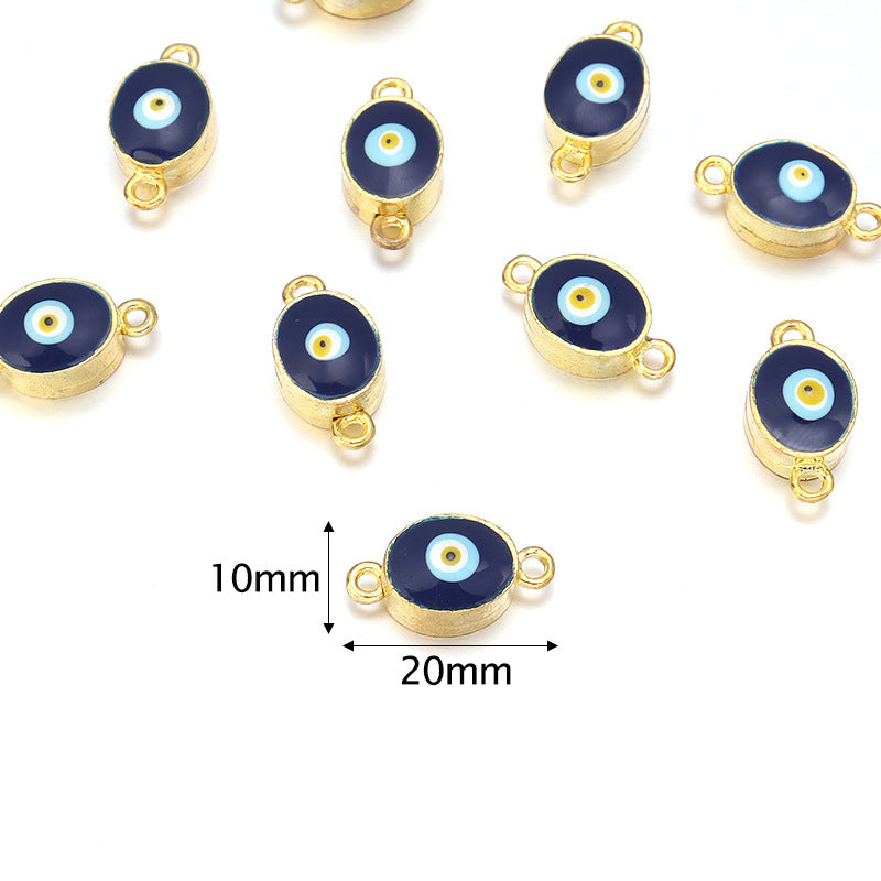 1 Pair, Oval Devil's Eye Alloy Magnetic Clasps, MFCL3011