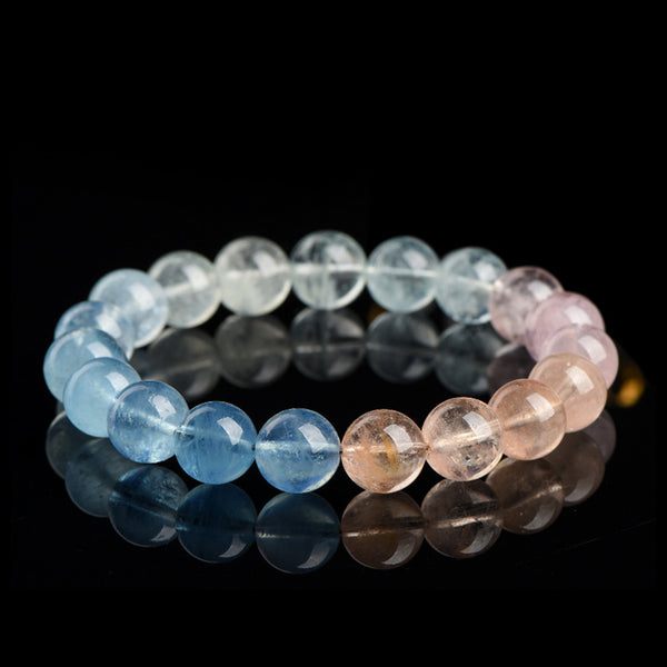 Bracelet en Morganite Naturel, 7/8/9/10/11/13mm