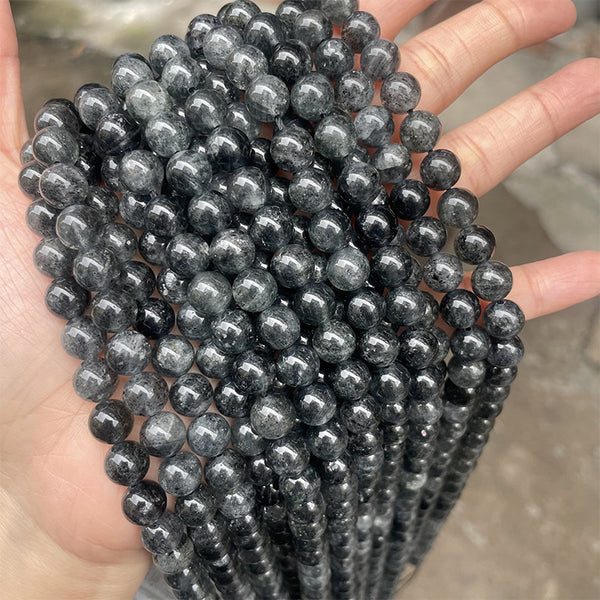 Natural Biotite Beads, Natural Color, 6/8/10mm, 1 Strand, MBGEBIO001