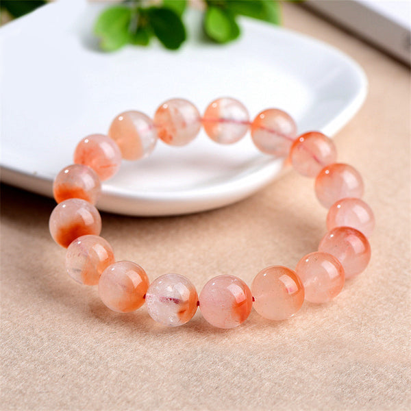 Natural Red Rutilated Quartz Bracelet, 7/8/12/13mm