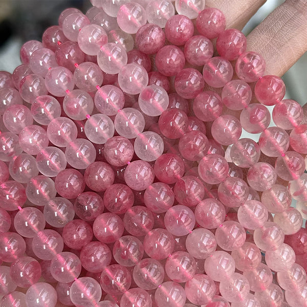 Natural Rhodonite Beads, Natural Color, 6/8mm, 1 Strand, MBGERHO001