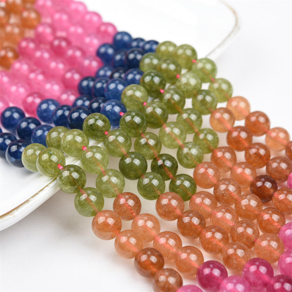 Chalcedony Bead Mix, Dyed, 6-12mm, 1 Strand, MBGECHA021