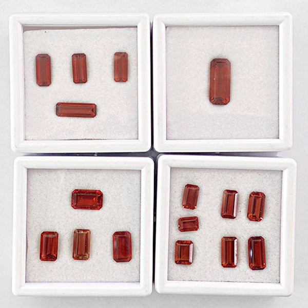 Emerald Cut Sunstone Faceted Gem, Natural Color, Eye Clean, 1 Piece, MFFG2003