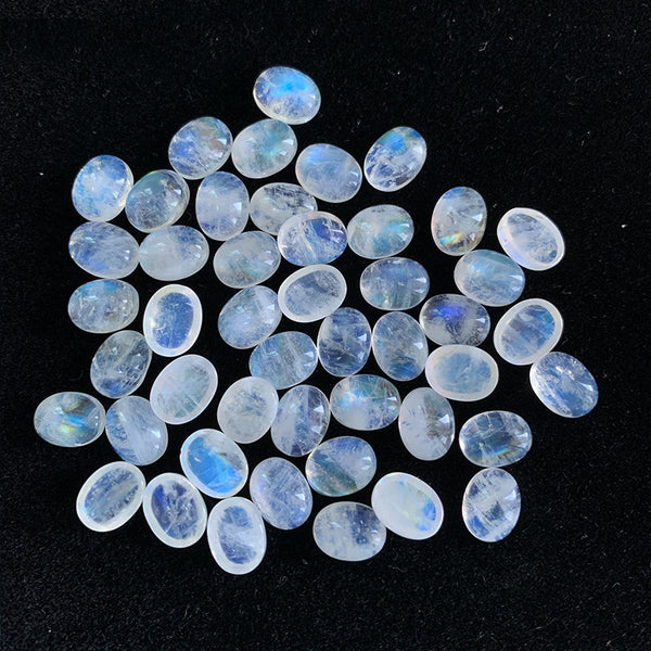 Natural Moonstone Oval Cabochons, Natural Color, A Grade, 1 Piece, MFCA1102