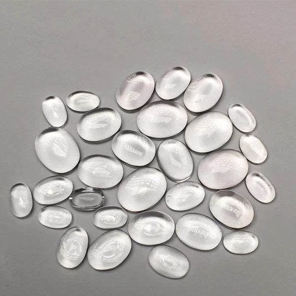 Natural Rock Crystal Oval Cabochons, Natural Color, AAA Grade, 1 Piece, MFCA3401