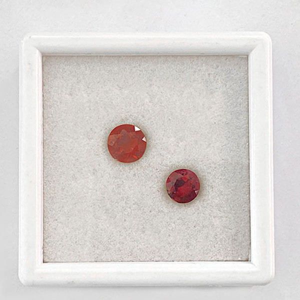 Round Sunstone Faceted Gem, Natural Color, Eye Clean, 1 Piece, MFFG2004