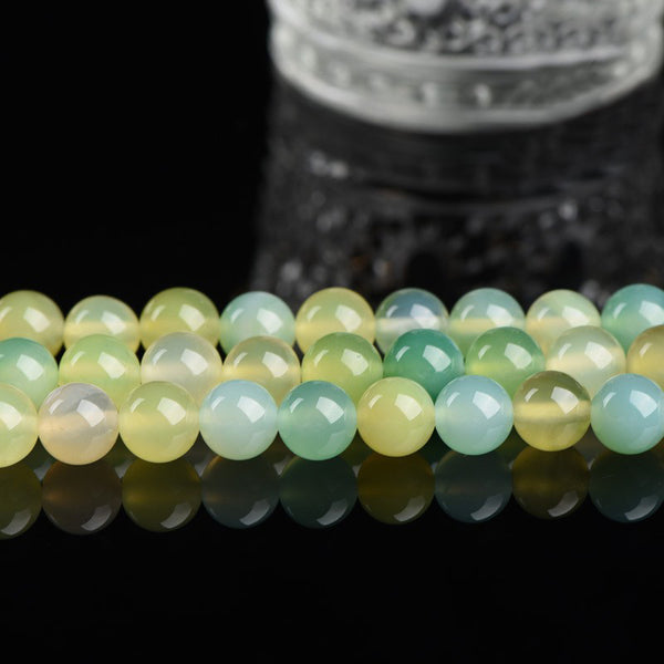 Apple Color Agate Beads, 4-12mm, Dyed, 1 Strand, MBGEAGA010