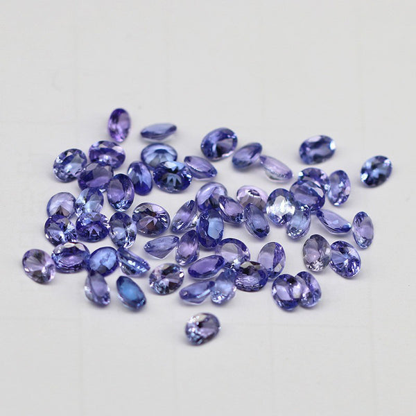 Oval Tanzanite Faceted Gem, Heat Treated, Eye Clean, 1 Piece, MFFG1601