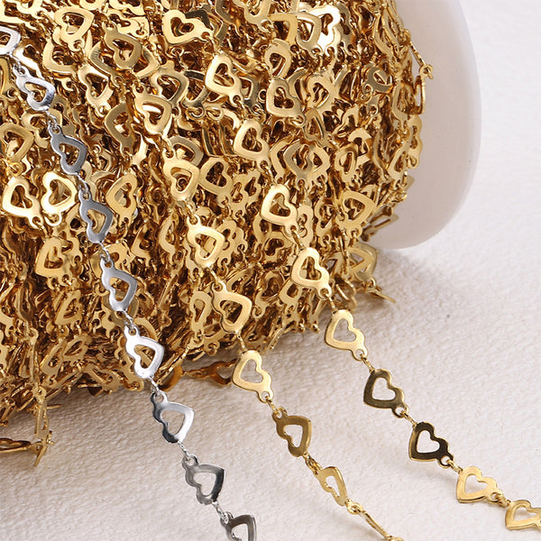 Heart-shaped Stainless Steel Chain, MSCH2021