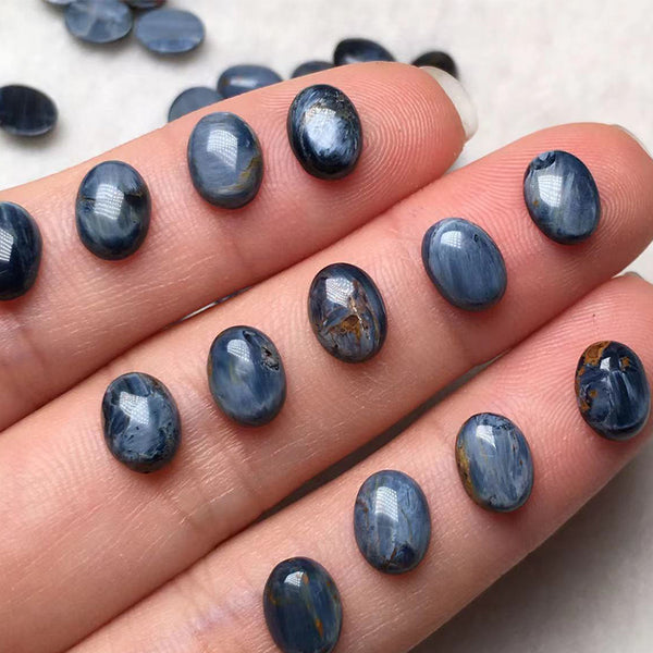 Natural Pietersite Oval Cabochons, Natural Color, AAA Grade, 1 Piece, MFCA3701