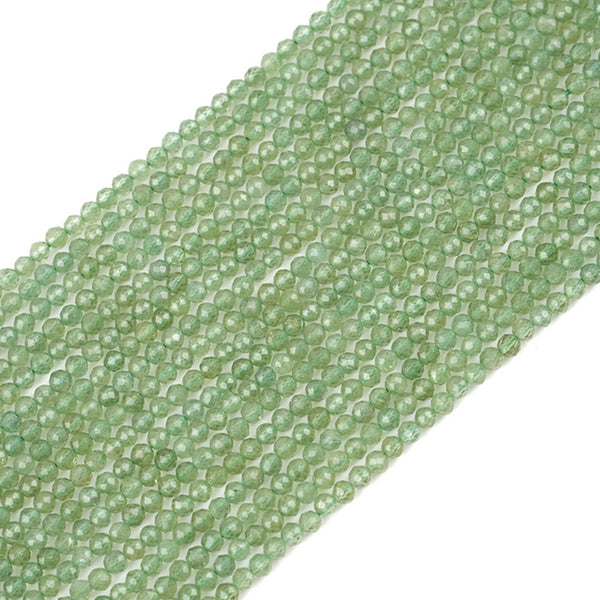 Natural Green Faceted Apatite Beads, Natural Color, 2/3mm, 1 Strand, MBGEAPA006