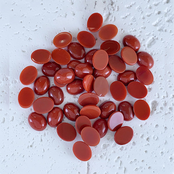 Natural South Red Agate Oval Cabochons, Natural Color, AAA Grade, 1 Piece, MFCA2501