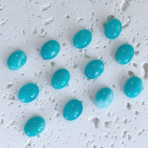 Natural Amazonite Oval Cabochons, Natural Color, 1 Piece, MFCA0701