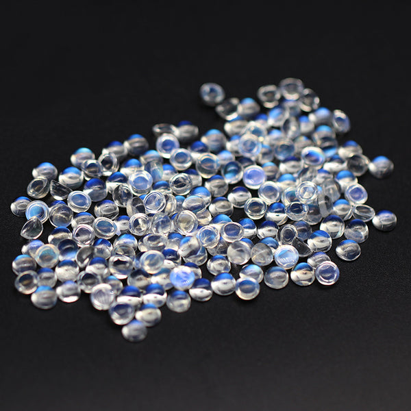 Natural Moonstone Round Cabochons, Natural Color, AAA Grade, 1 Piece, MFCA1106