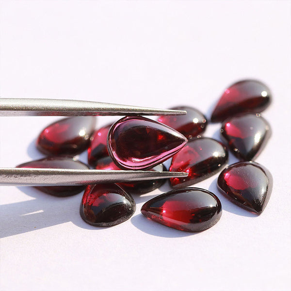 Natural Garnet Pear Cabochons, Natural Color, AAA Grade, 1 Piece, MFCA2003