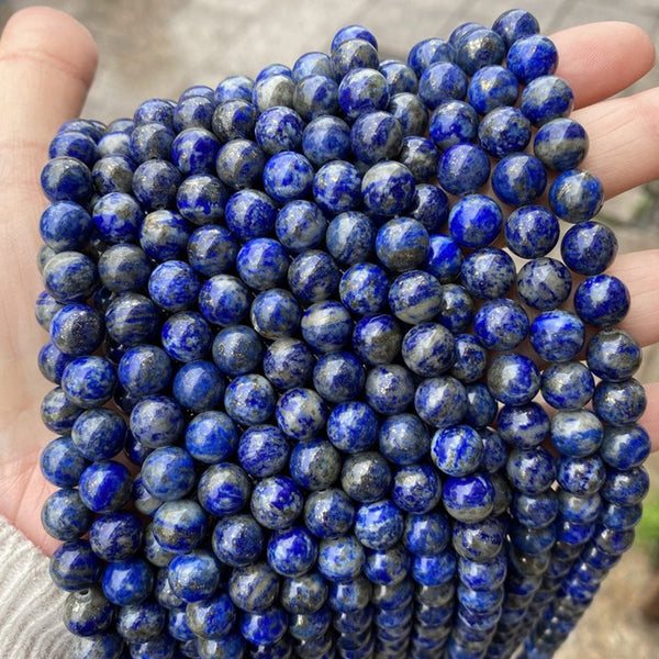 Natural Lapis Lazuli Beads, Natural Color, 4-12mm, 1 Strand, MBGELAP002