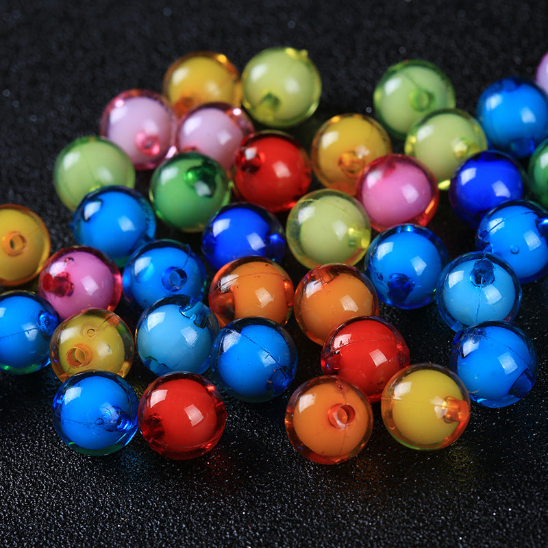 Spherical Transparent Acrylic Bead With Inner Bead, 100g/500g, MBAC2041